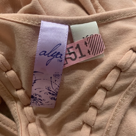 Alya Rose Pink Cotton Floral Mini Tank Sleeveless Swing Dress Women's Size XS - Picture 8 of 10